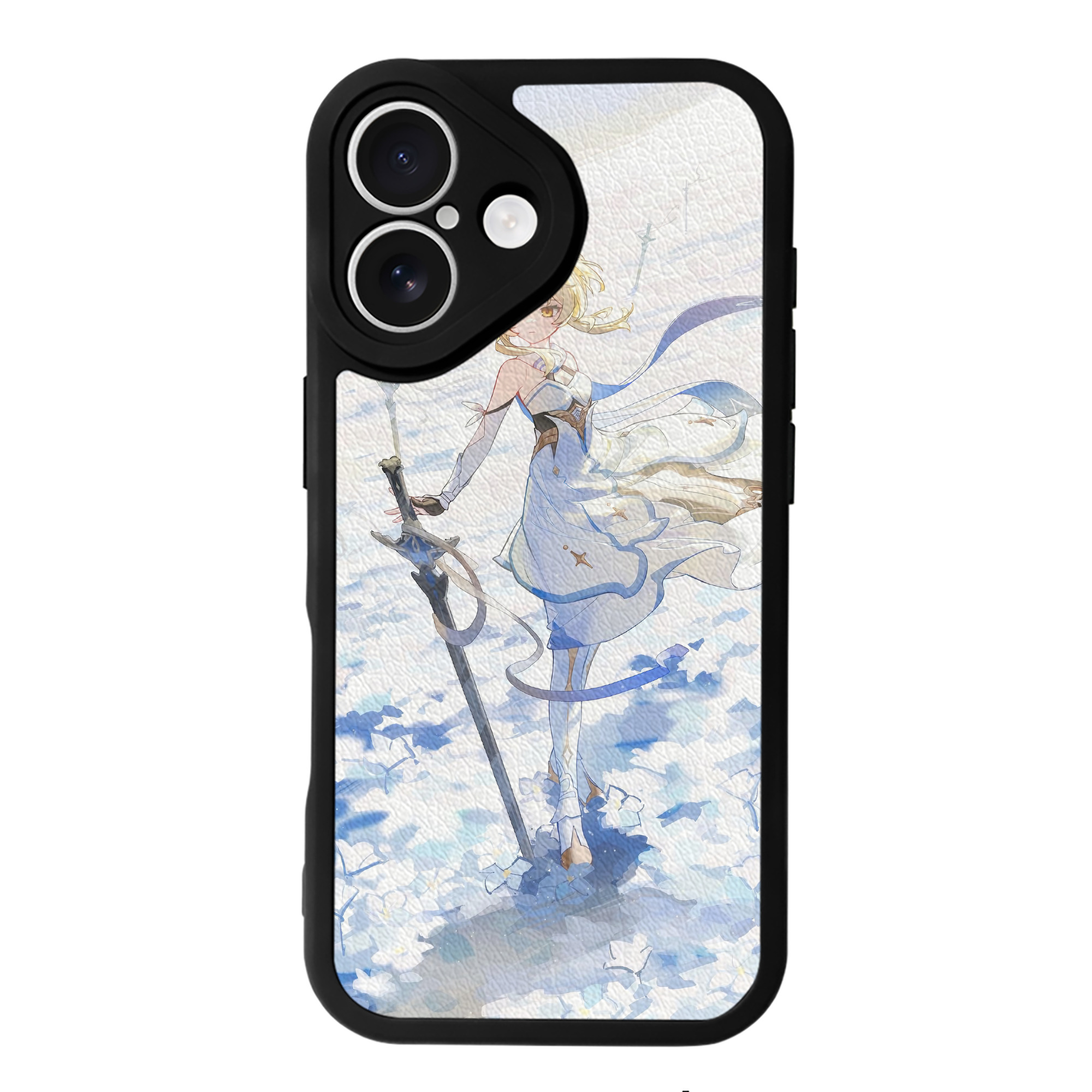 げんし神 genshin 【iPhone 16シリーズ対応】シリコンスマホケース（レザー調） 材質：シリコン